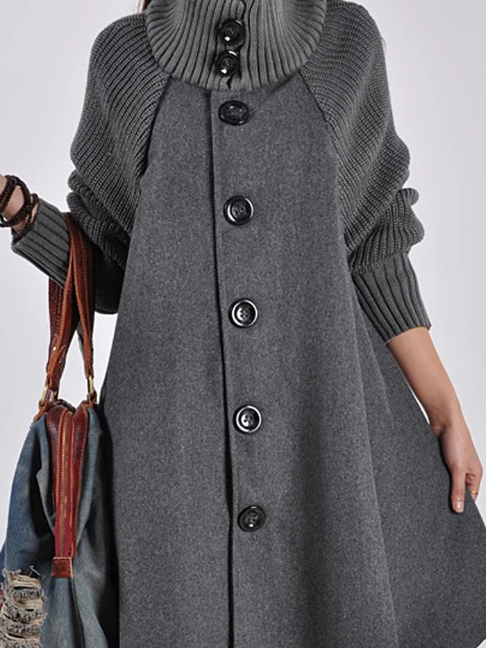 Sylis | Long coat in plus size