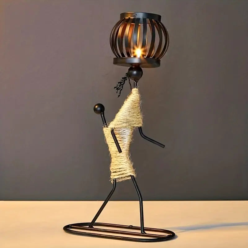 Retro & Stylish Candle Holder - VintageMan
