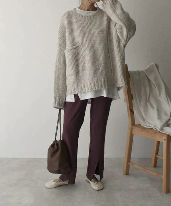 Sylis | Comfortable oversized pullover with pocket