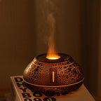Air humidifier crack volcano flame essential oil diffuser ultrasonic cool mist maker LED essential oil lamp air diffuser