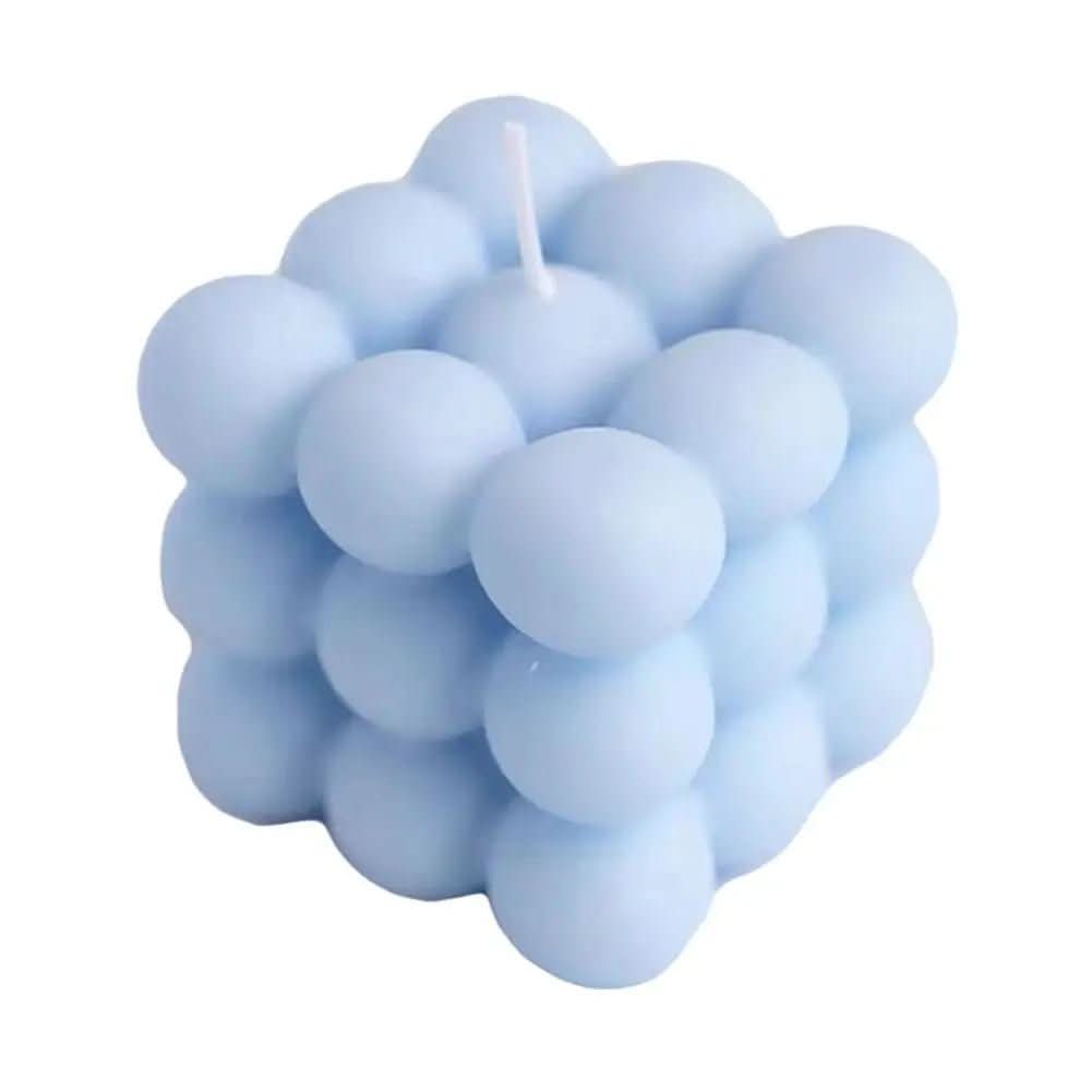 Scented candle in cube shape for stylish decoration