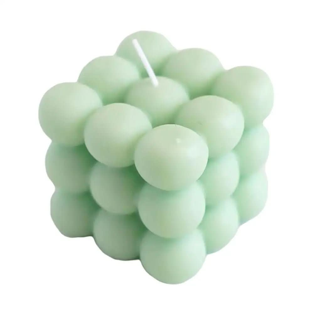 Scented candle in cube shape for stylish decoration