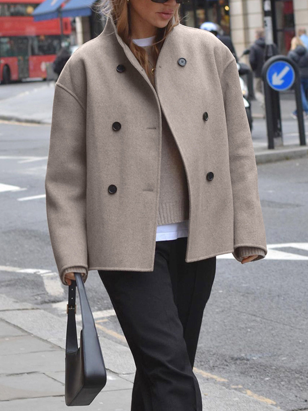 Sylis trendy oversized with button closure