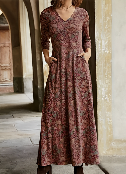 Sylis long with retro pattern