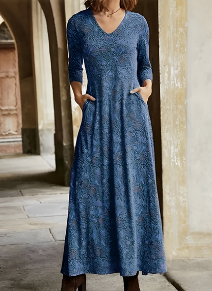 Sylis long with retro pattern