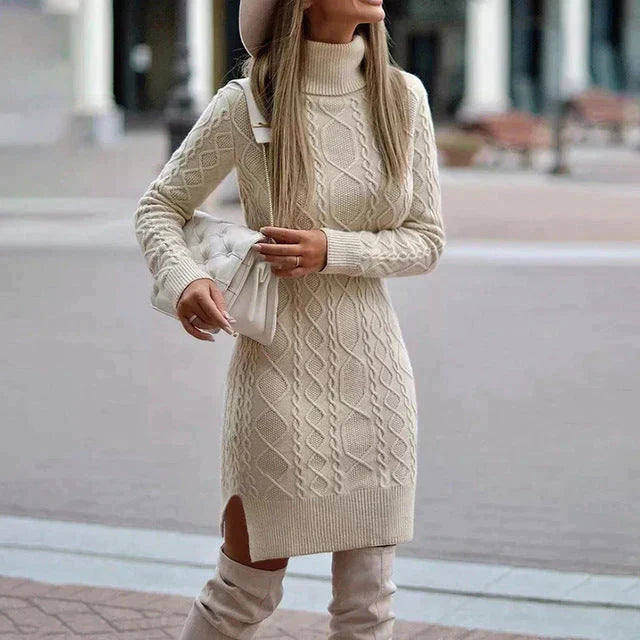Sylis | Elegant winter knitted dress