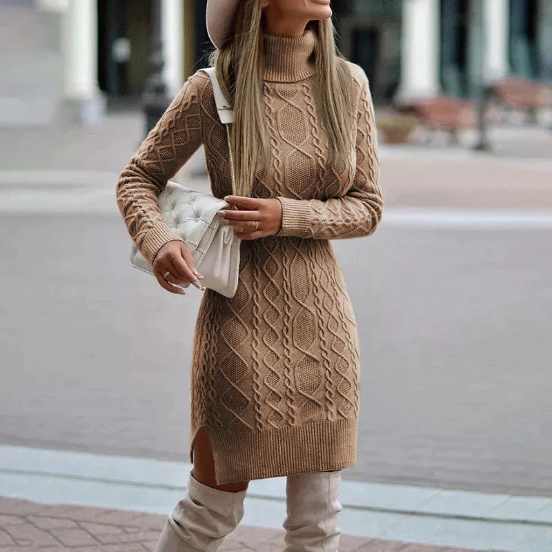 Sylis | Elegant winter knitted dress