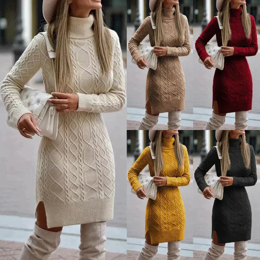 Sylis | Elegant winter knitted dress