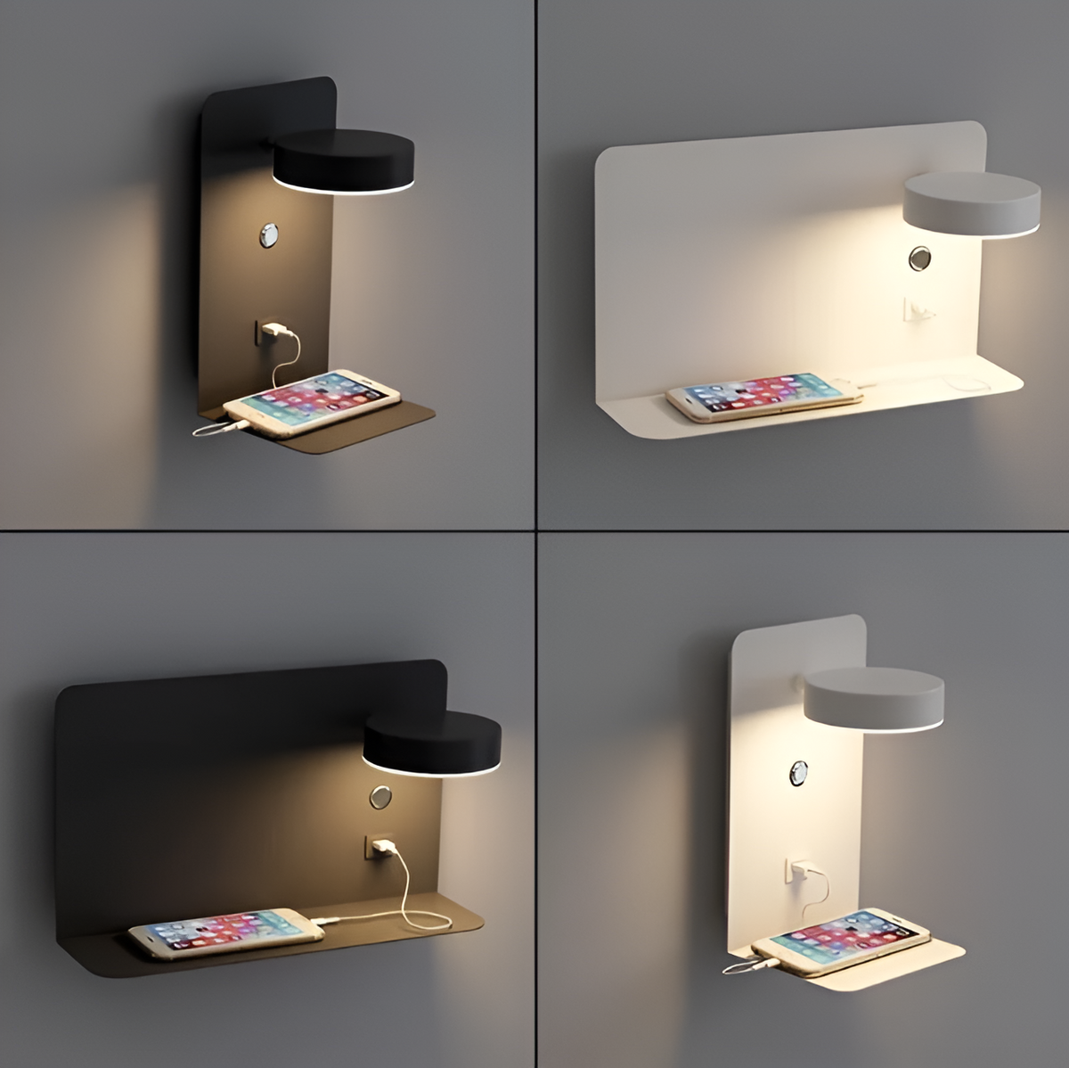 DazzleShelf Minimalist Rechargeable USB Night Light