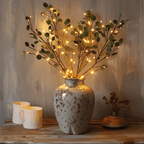 Flexible LED branch lamp with warm light tone