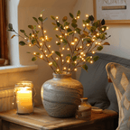 Flexible LED branch lamp with warm light tone