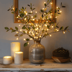 Flexible LED branch lamp with warm light tone