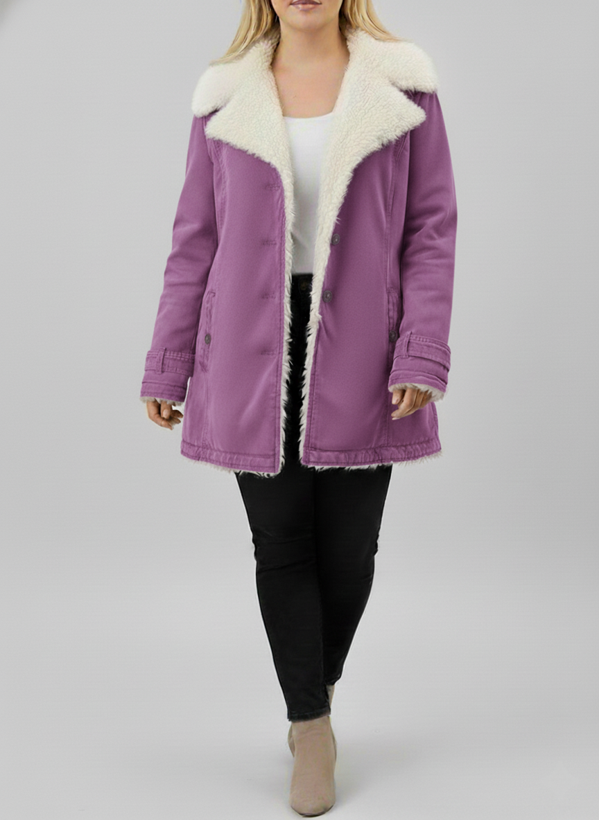 Sylis Warm Sherpa-Lining Winter Jacket | Plus Sizes