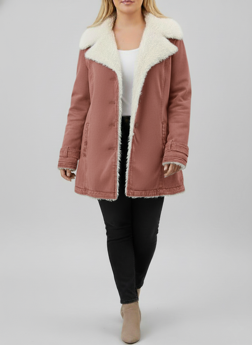 Sylis Warm Sherpa-Lining Winter Jacket | Plus Sizes