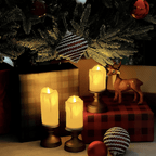 Flameless Decorative Candles with Realistic Flicker Effect