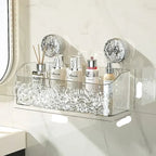 Adhesive Wall Shelf for Smooth Surfaces, Bathroom or Kitchen Storage