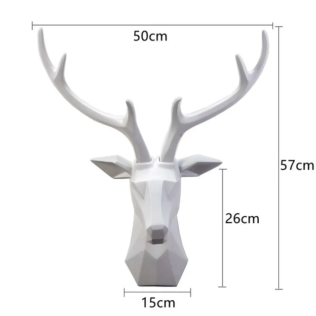 3D Deer Head Statue for a Majestic Atmosphere - RegalDeer