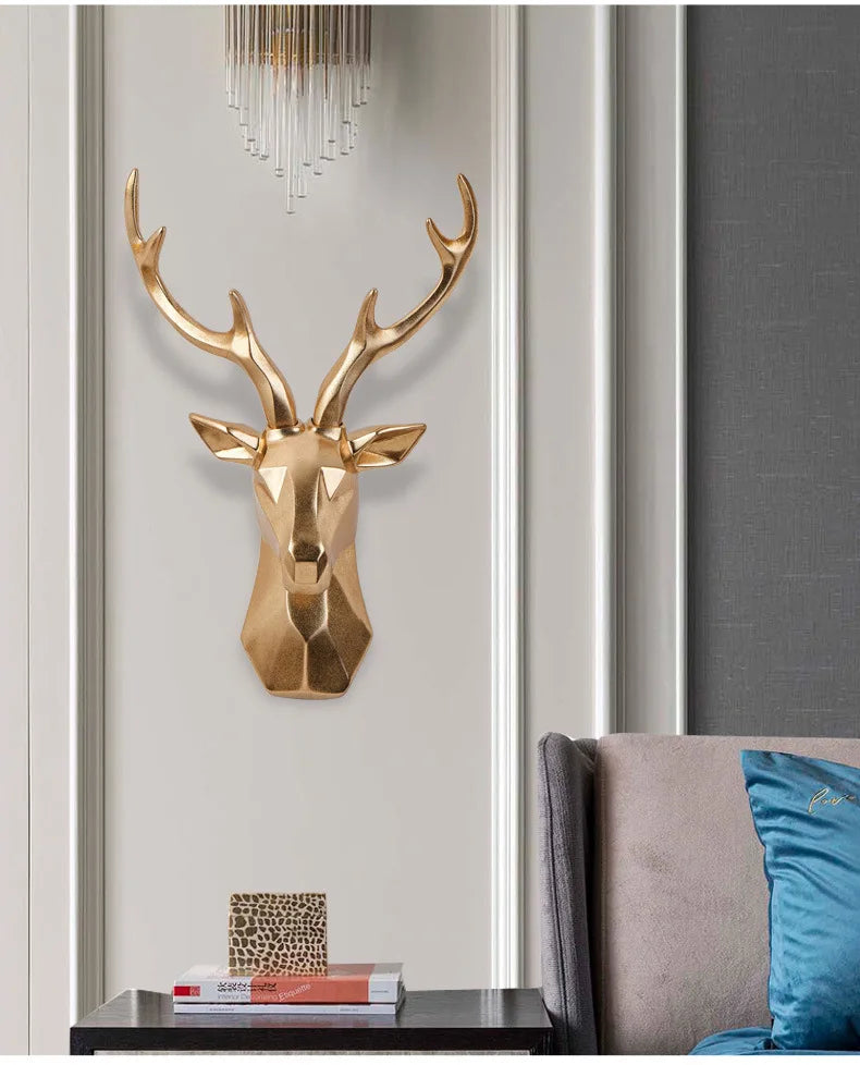 3D Deer Head Statue for a Majestic Atmosphere - RegalDeer