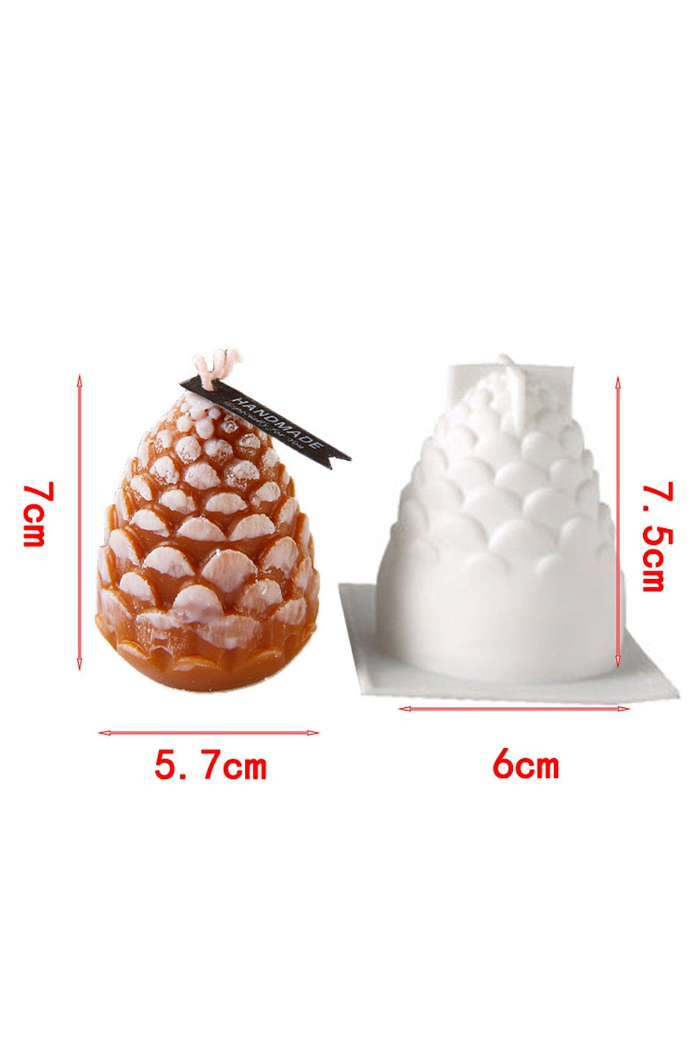 Christmas candle shape