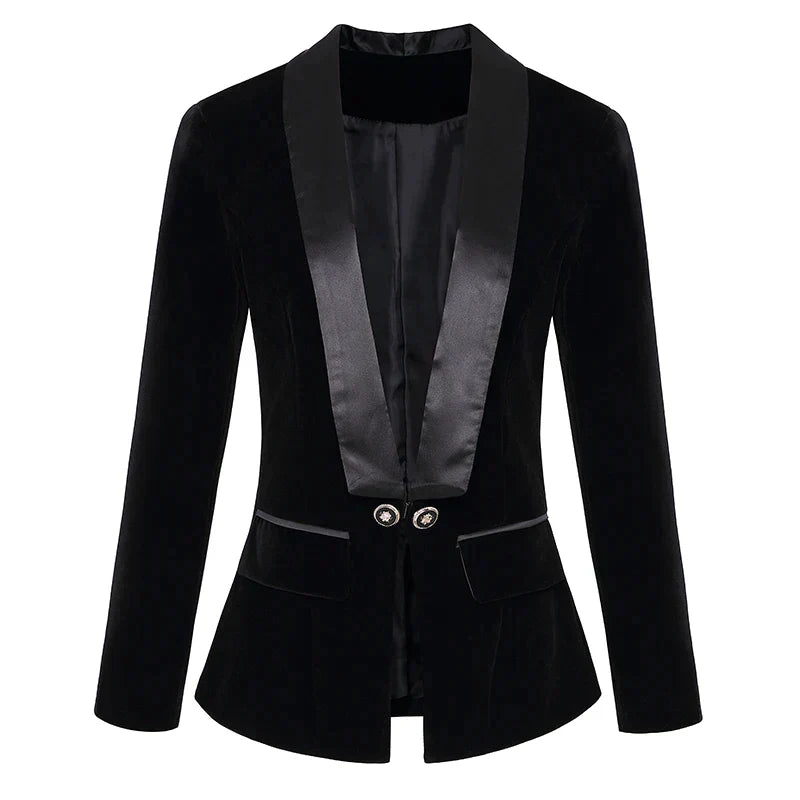 Sylis | Velvet Smoking jacket with satin lapels