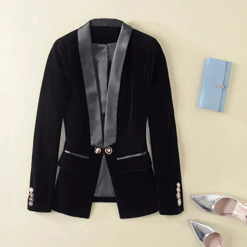Sylis | Velvet Smoking jacket with satin lapels