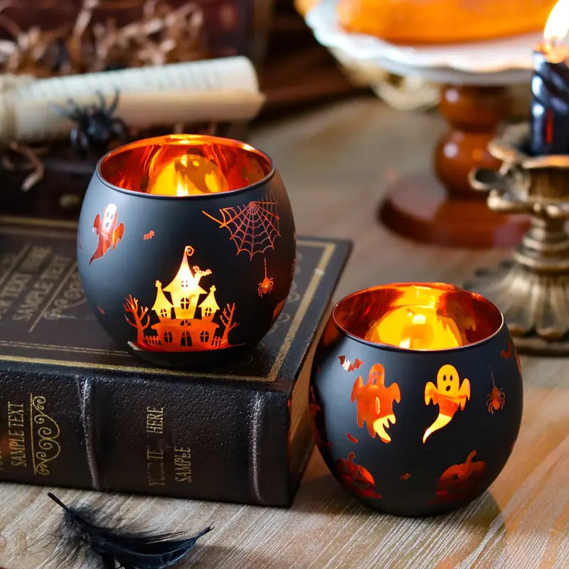 Halloween Candle Holder Set | Decorative Table Decoration
