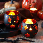 Halloween Candle Holder Set | Decorative Table Decoration