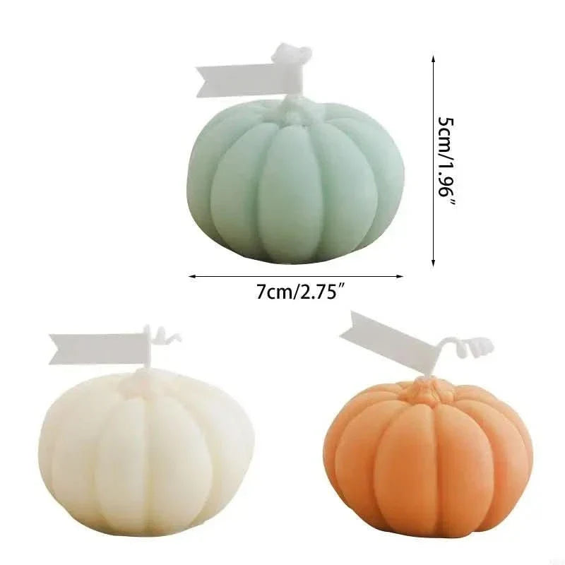 Handmade Scented Candle in Pumpkin Shape for Cozy Atmosphere
