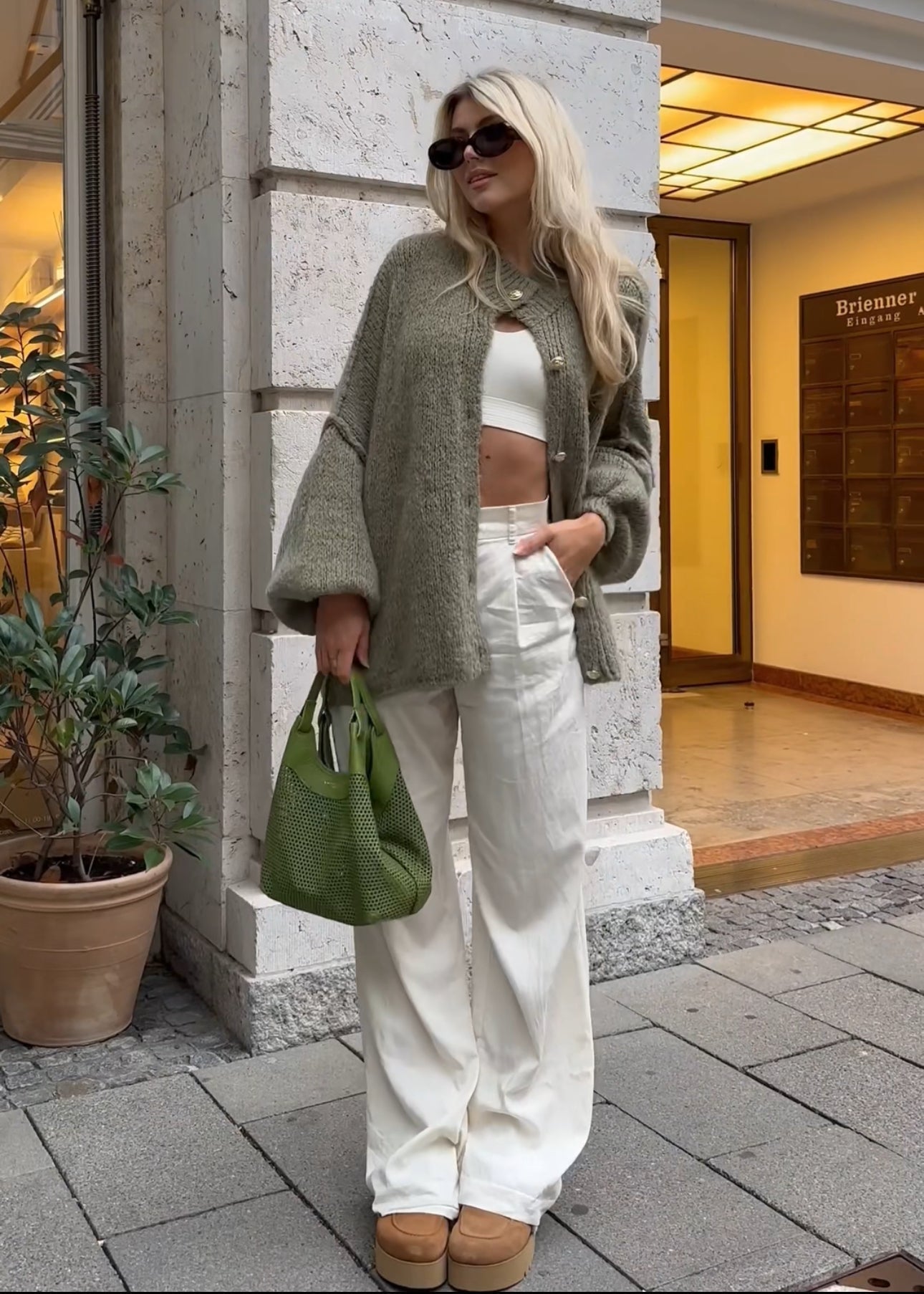 Sylis-Mode | Stylish Oversized Wool Cardigan for Women