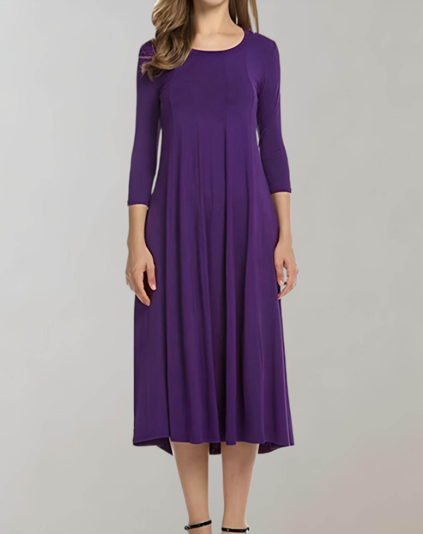 Sylis swing type with 3/4 sleeves and round neck