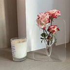 Clear Acrylic Picture Frame Vase – Elegant Home Décor for Single Stems