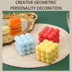 Handmade Soy Wax Cube Candle, Decorative & Fragrant