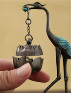 Lotus-Crane Decor & Aroma Diffuser – For relaxed senses & warm atmosphere