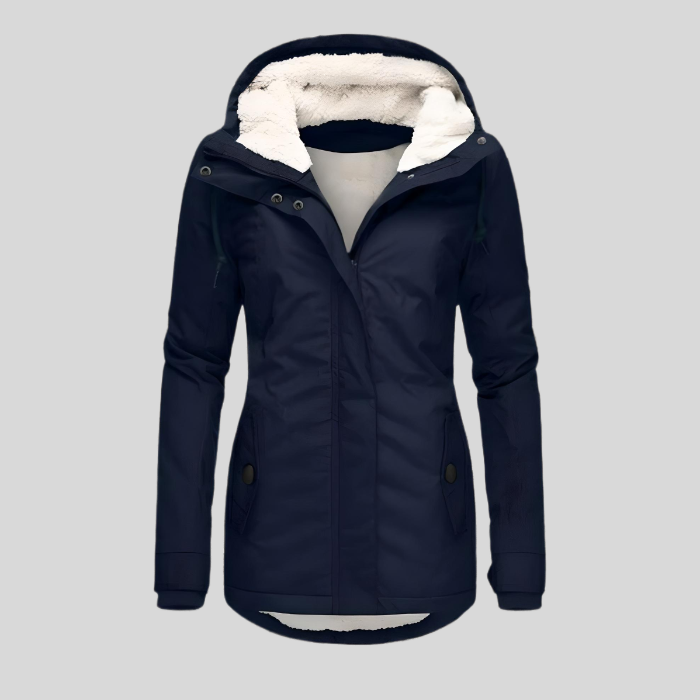 Sylis-Mode | warm winter jacket with hood for women