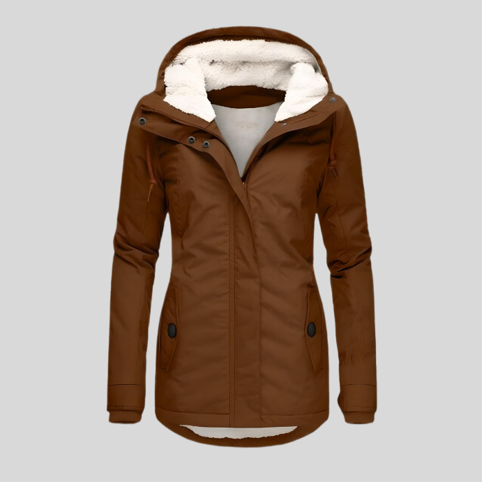 Sylis-Mode | warm winter jacket with hood for women
