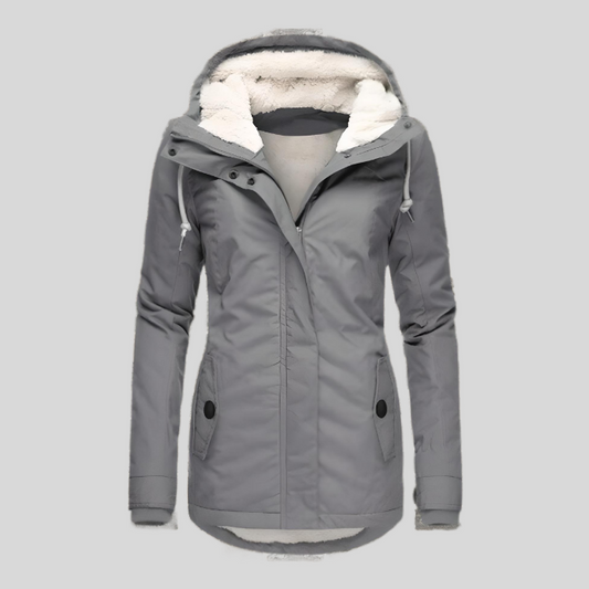 Sylis-Mode | warm winter jacket with hood for women