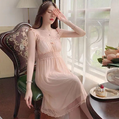 Sylis | Summer floral lace nightgown