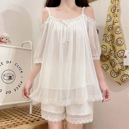 Sylis | Summer floral lace nightgown