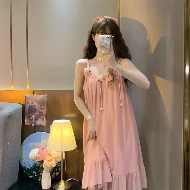 Sylis | Summer floral lace nightgown