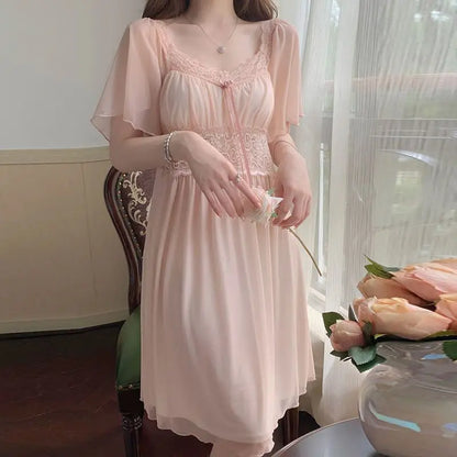 Sylis | Summer floral lace nightgown