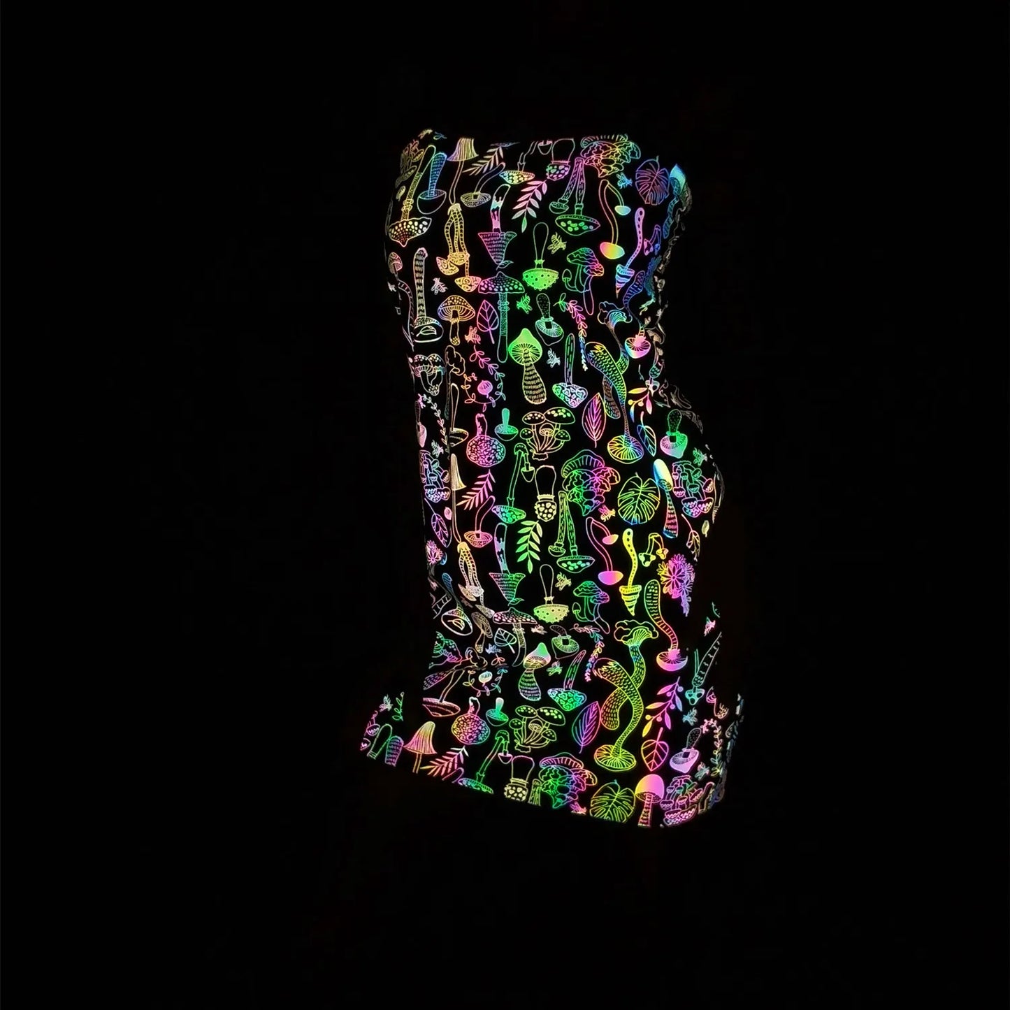 Shiny party sylis with phosphorescent effect