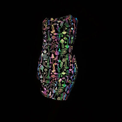 Sylis | Glow party dress with phosphorescent effect