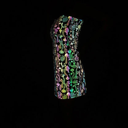 Shiny party sylis with phosphorescent effect