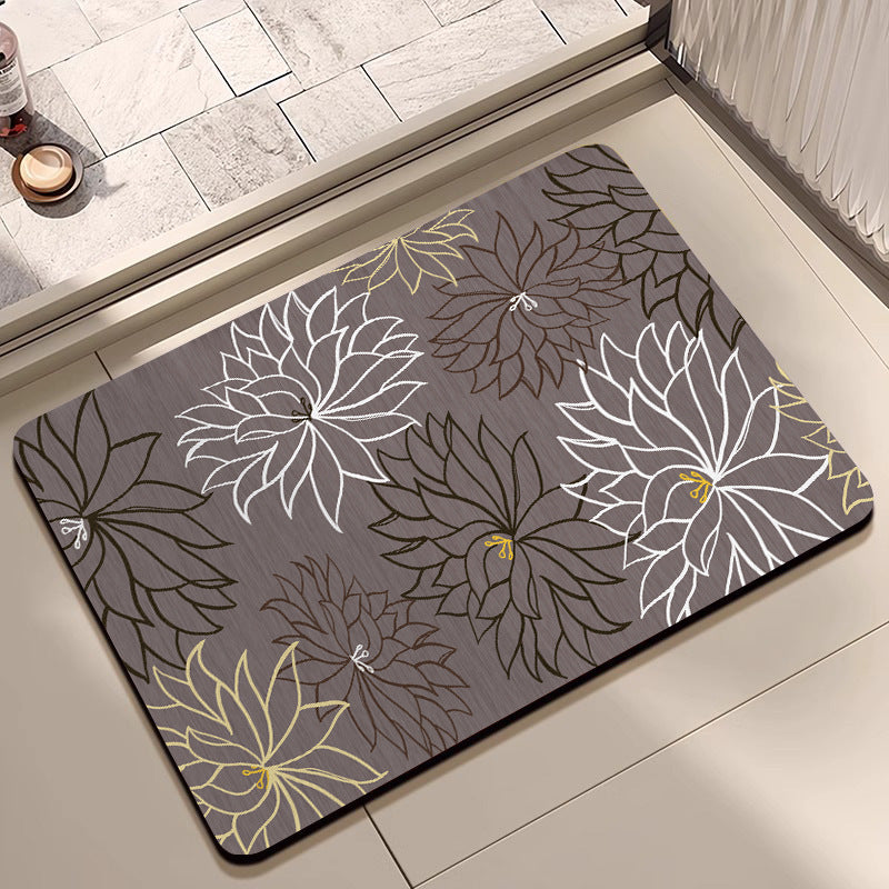 Elegant Monogrammed Bathroom Mat