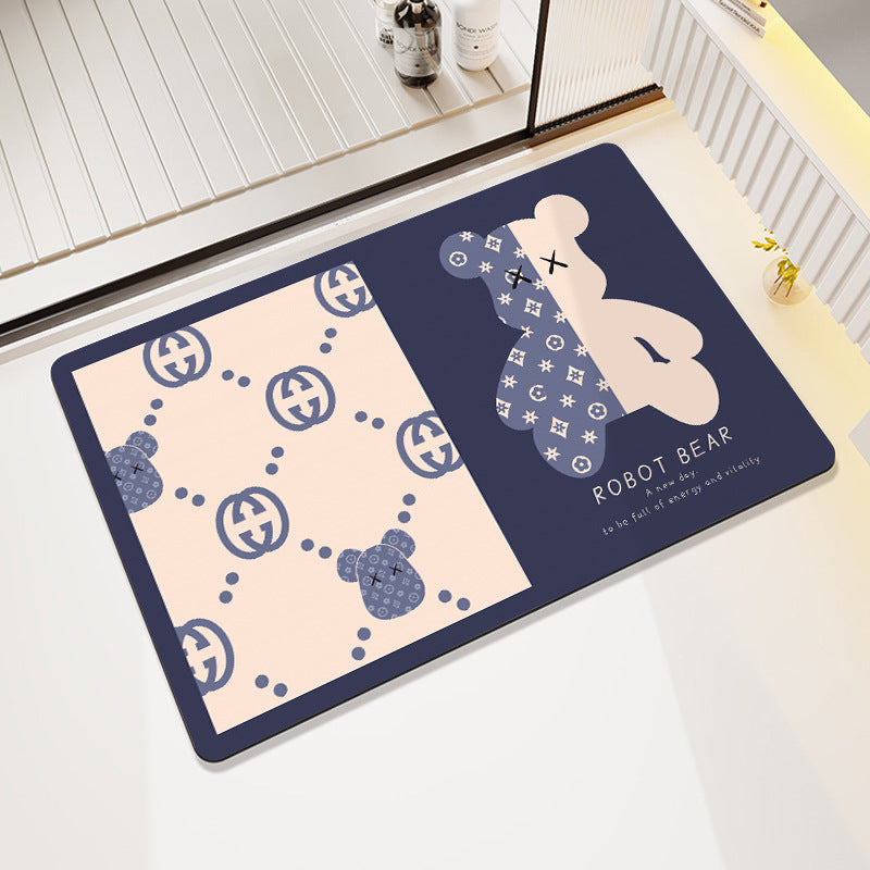 Cute Cartoon-Themed Bath Mat