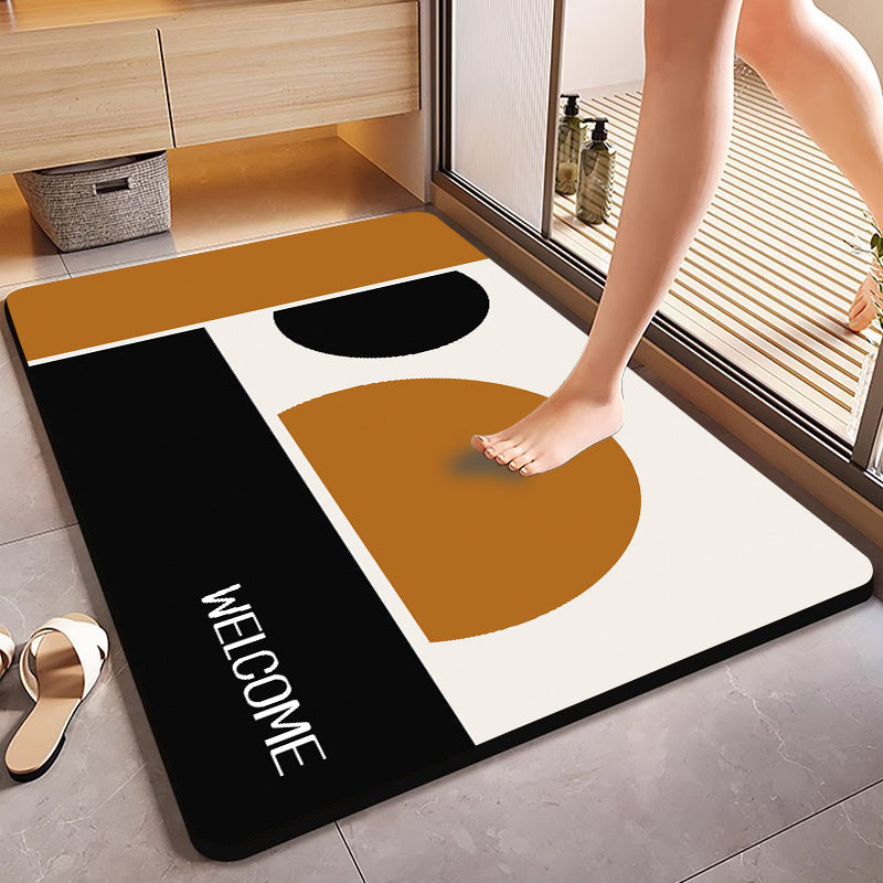 Modern Abstract Bath Mat
