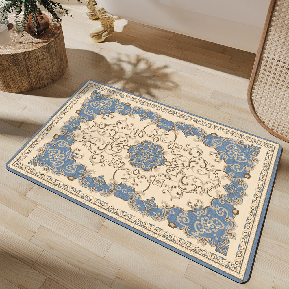 Elegant Vintage-Inspired Bath Mat