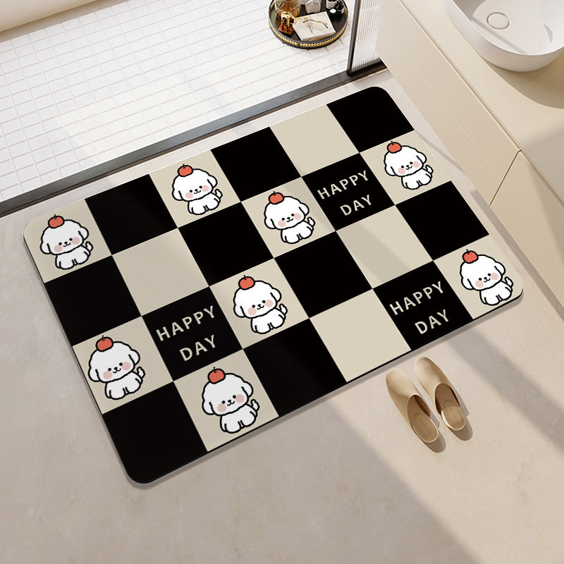 Fun-Themed Cartoon Bath Mat