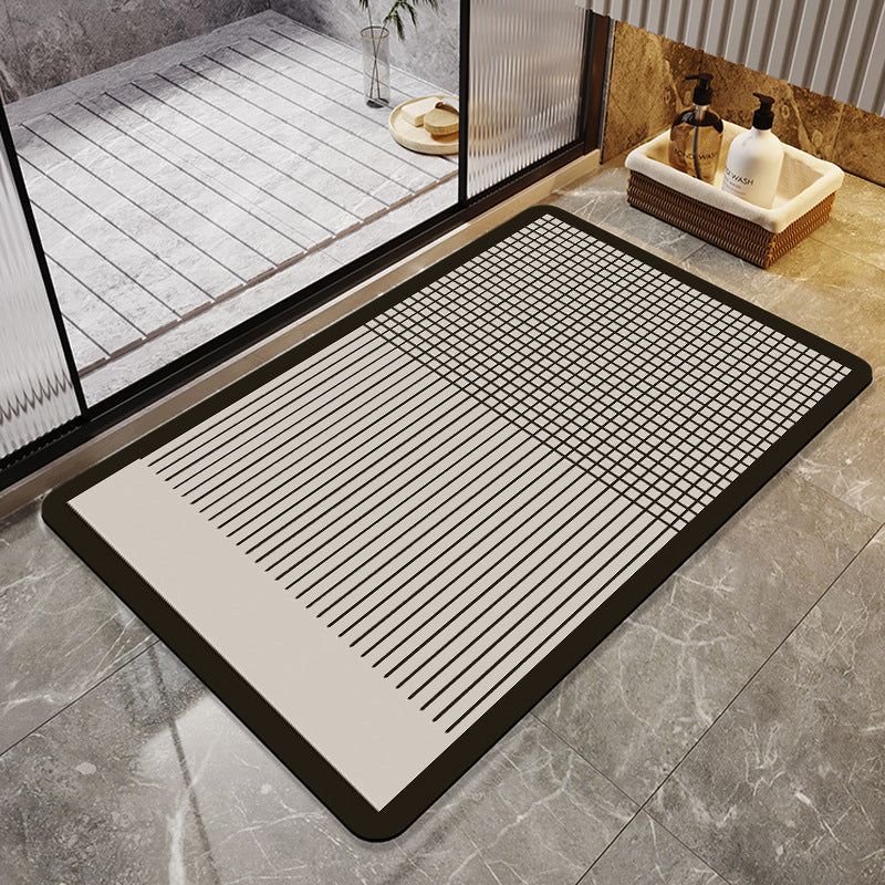 Geometric Pattern Soft Bath Mat