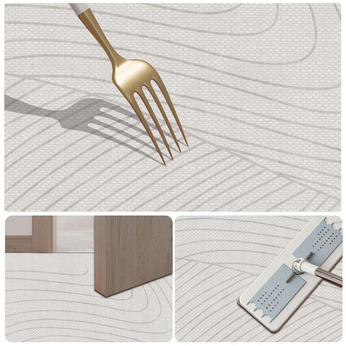 Geometric Patterned Bathroom Mat